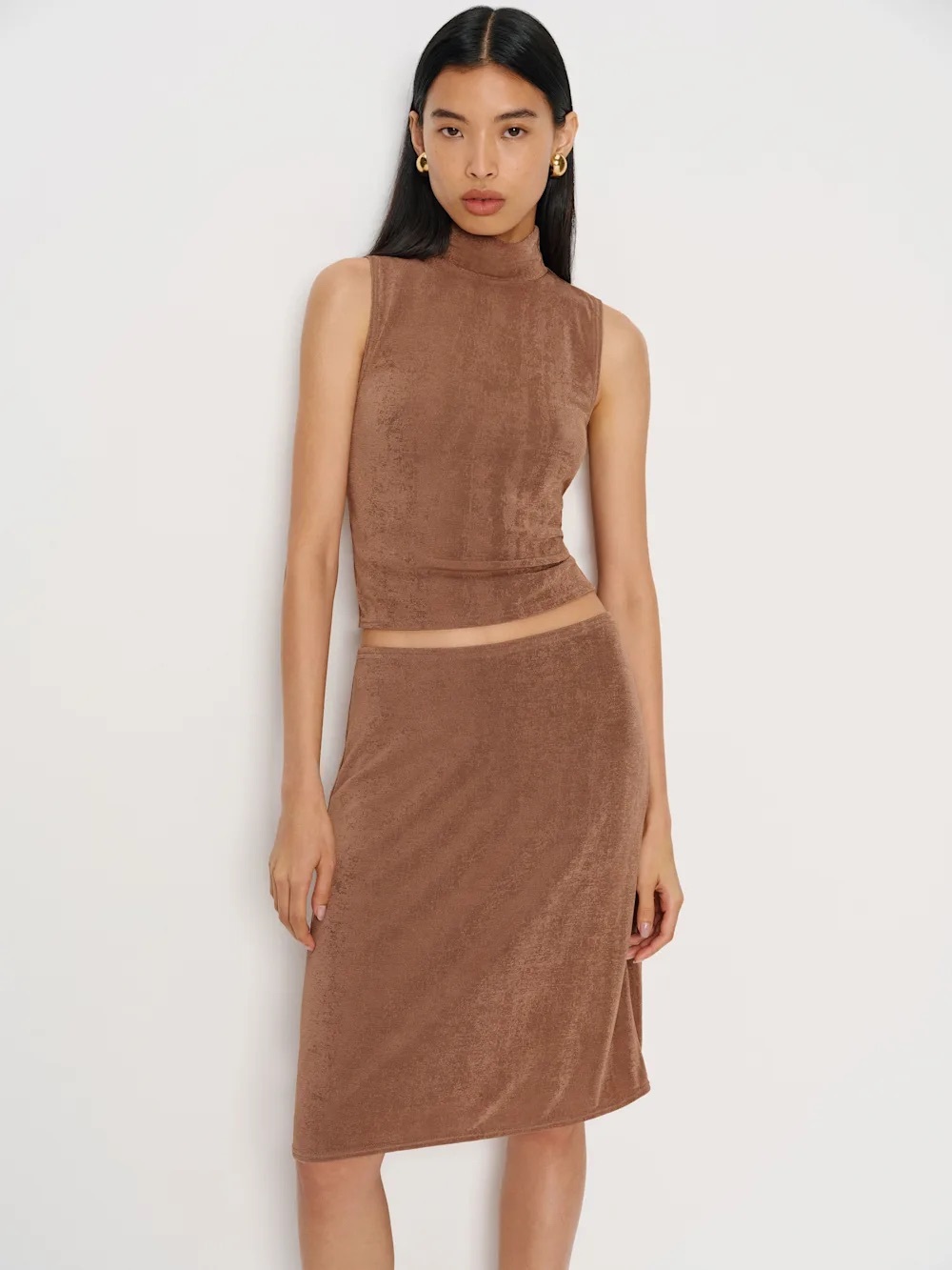 Reformation Shaye Knit Two Piece - Sand